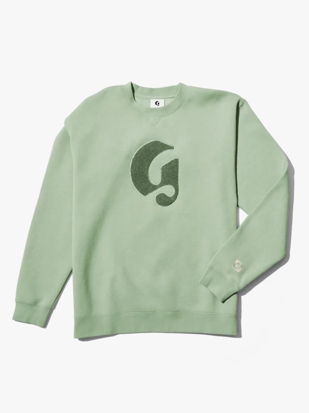 Glossier limited edition sage green crewneck Sweatshirt